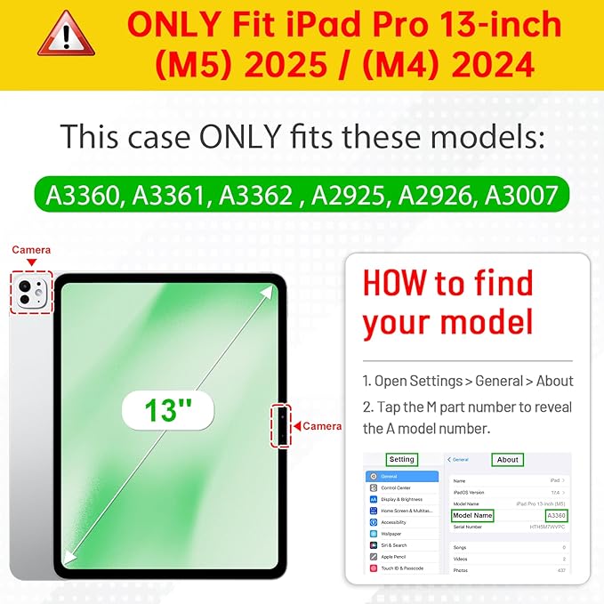 Fintie Magnetic Stand Case for iPad Pro 13-inch (M5) 2025 / (M4) 2024 - Multiple Angles Shockproof Rugged Soft TPU Cover with Pencil Holder Auto Sleep/Wake Purple