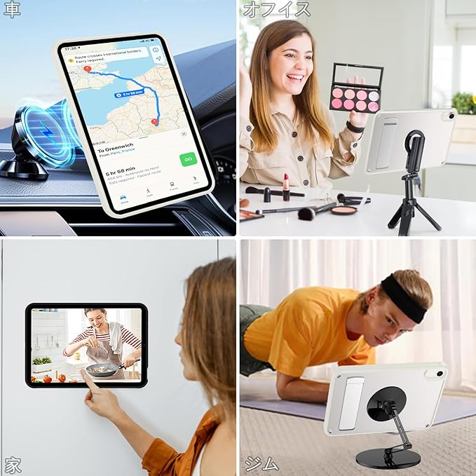 Telaso for iPad mini 7 A17 Pro 2024/iPad Mini 6 2021 Case iPad mini 7th/6th Gen Magnetic Case with Invisible Portrait/Landscape Stand Translucent Matte Back Soft TPU Bumper Protective Cover Stone