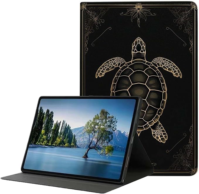 Case for iPad 9th/8th/7th Generation (2021/2020/2019) 10.2-inchSlim PU Leather Cover Adjustable Stand Auto Wake/SleepRetro Turtle