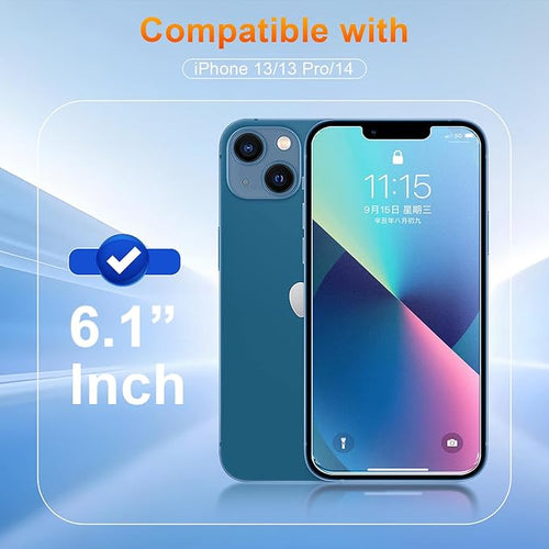 2 Pack matte privacy Screen Protector for iPhone 13/13 pro/14-ccc