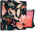 DONGKE Case for Samsung Galaxy Tab S11 5G 11 2025 Model (SM-X730/X736B) Slim Lightweight Trifold Stand Cover with S Pen Holder Auto Sleep/Wake Soft TPU Shockproof Back Painted Florals