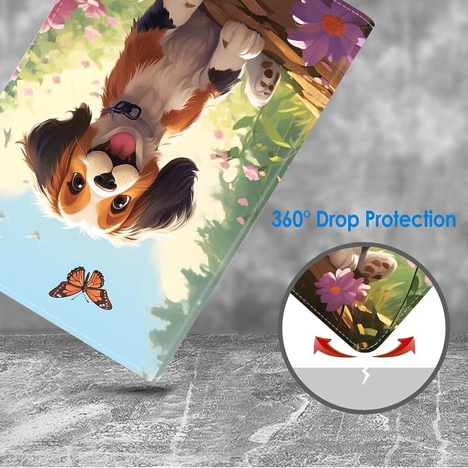Cute Puppy and Butterfly