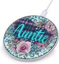 Western Auntie Heart Fast Portable Charger 10W Funny Graphic Phone Charging Pad with USB Cable