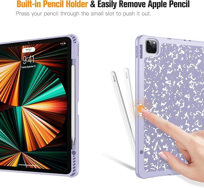 composition book lilac