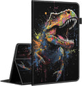 Case for All-New Amazon Fire HD 10 and 10 Plus Tablet (13th/11th Generation 2023/2021 Release) 10.1 - Slim Fit Standing Cover with Auto Sleep/WakeWatercolor Dinosaur