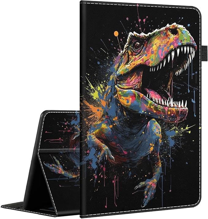 Case for Amazon Fire Max 11 Tablet (13th Generation 2023 Release) Multi-Angle Smart Stand Cover Auto Sleep/Wake for Fire 11 Max TabletWatercolor Dinosaur