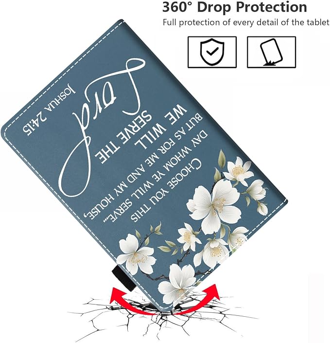 Floral Quote Bible Verse Joshua 24:15