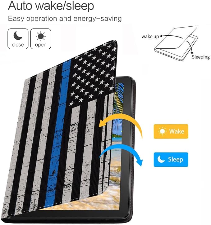 Thin Blue Line American Flag
