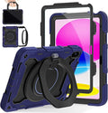 ROISKIN Case for iPad A16 11th Generation 11 Inch 2025 iPad 10th Generation Case 10.9 for Kids with Screen Protector360 Kickstand &amp HandleShoulder StrapHeavy Duty Military Grade Drop Protecti
