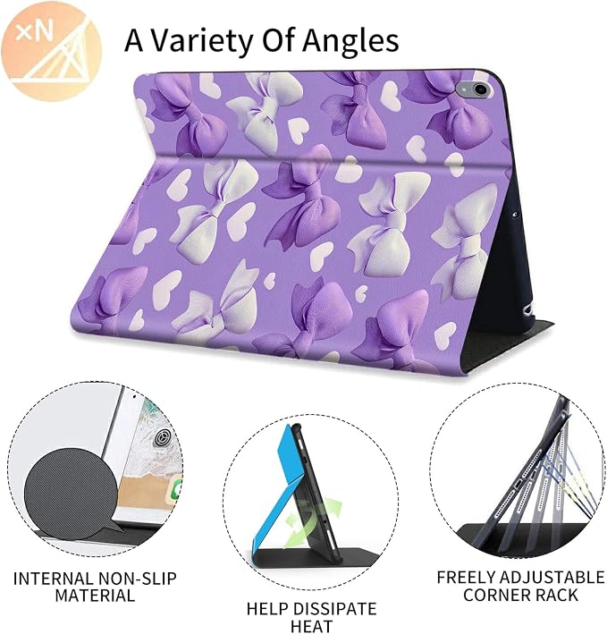 Cute Purple Bows and Hearts