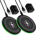 Wireless Charger for Samsung 15W Fast Wireless Charging Pad Charger Mat with QC Adapter for Galaxy S25/S25 Ultra/S24 Ultra/S23/S22 Plus/Z Flip6 Pixel 9/9 Pro XL/Fold iPhone 17/16e/16/15/14/13 Pro Max