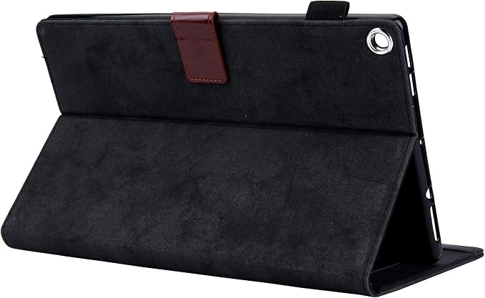 Smart Case for Fire HD 8 (8th/7th/6th Generation-Old Model) Techcircle Soft PU Leather Magnetic Flip [Auto Wake Sleep] Wallet Cover for Kindle Fire HD 8-inch Tablet (2018/2017/2016 Release) Black