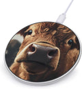 Calf Cow Bull Nose Phone Charger Magnetic Charging Pad Anti-Slip with USB Cable