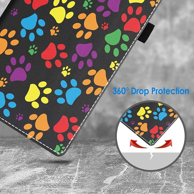 Colorful Dog Paw Print