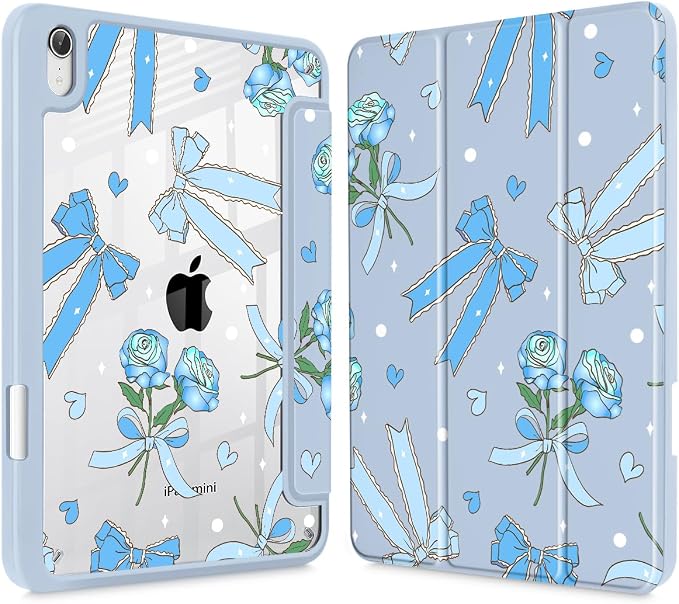Bow & Rose Blue