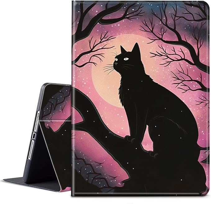 Balck Cat Pink Moon