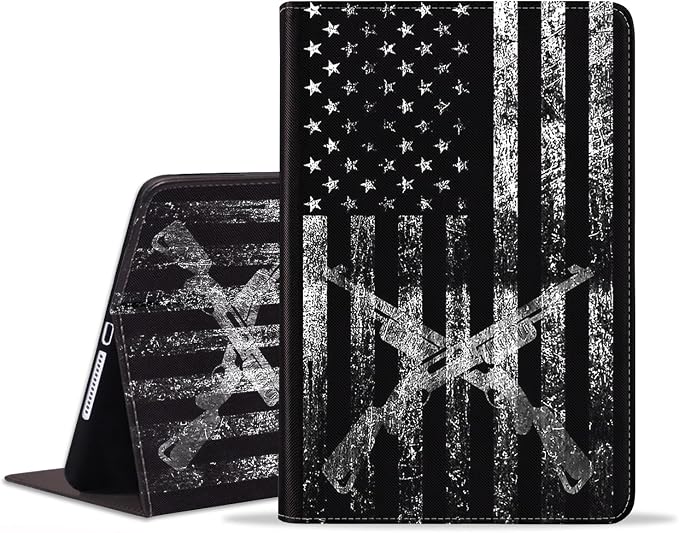 USA Flag with Guns