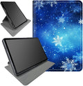 Case for Samsung Galaxy Tab S6 10.5 2019 (Model SM-T860/T865/T867) Blue Snow Snowflakes Theme 360 Degree Rotating Stand Smart Protective Cover for Samsung S6 T860 Tablet