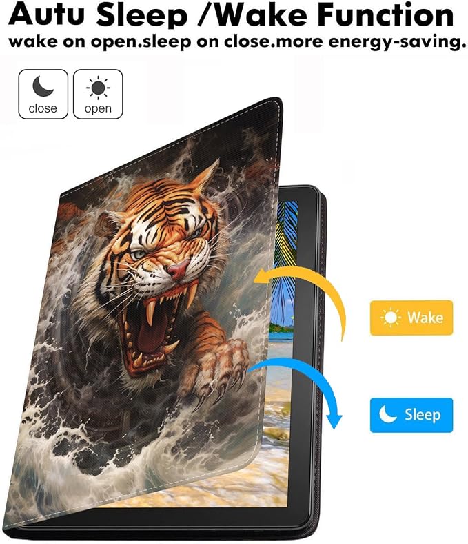 Abstract Paint Tiger Wave