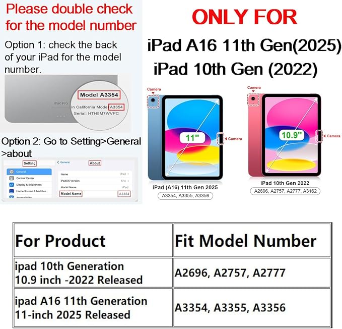 Case for iPad A16 11-inch (11th Gen 2025) for 2022 iPad 10th Generation 10.9 inch Rotating Stand Smart Magnetic Cover for Model A3354 A3355 A3356 A2696 A2757 A2777 (Lotus Flower)