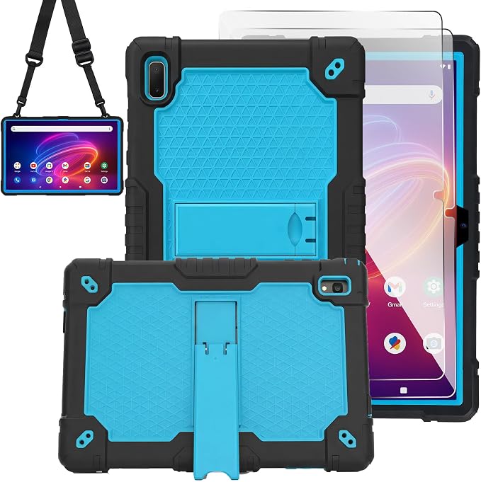 Black/Blue+2 PCS Glass