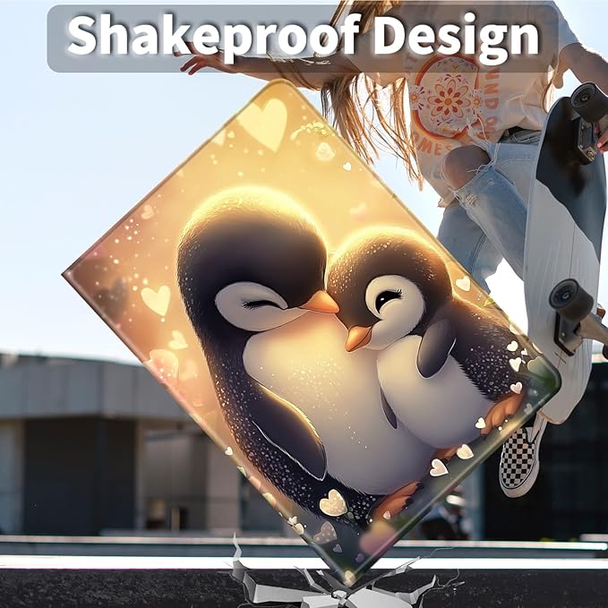Case for Kindle Paperwhite 12th Generation 7 &amp Kindle ColorSoft Signature Edition PU Leather Protective Cover with Auto Sleep/Wake for Kindle Paperwhite 2024 – Cute Penguin