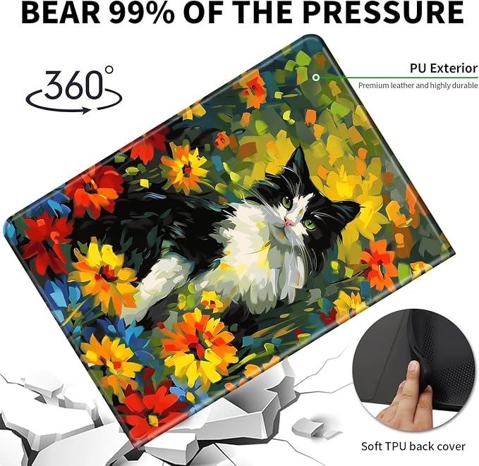 Colorful Cat Floral