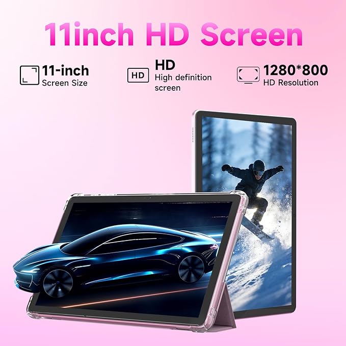 11 inch 2 in 1 Tablet 20GB + 128GB Android 16 Tablet with Case 1TB Expandable 13MP Camera Octa-Core Processor 5G WiFi 8000MAH Battery 11'' IPS HD Touchscreen Tableta PC.