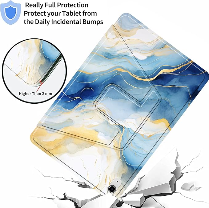 Blue Gold Marble