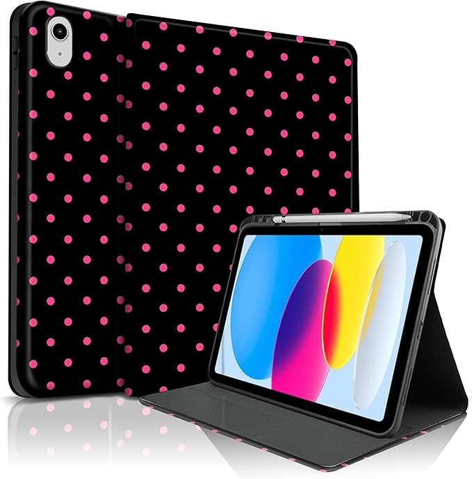 Red Polka Dots Black