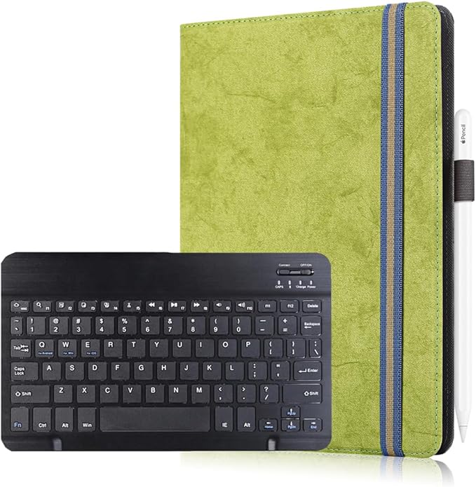 Neezee for 10.1” TCL NXTPAPER 11 Plus Tablet Case with Keyboard – Slim 2-in-1 Folio Cover (Green TCL NXTPAPER 11 Plus)
