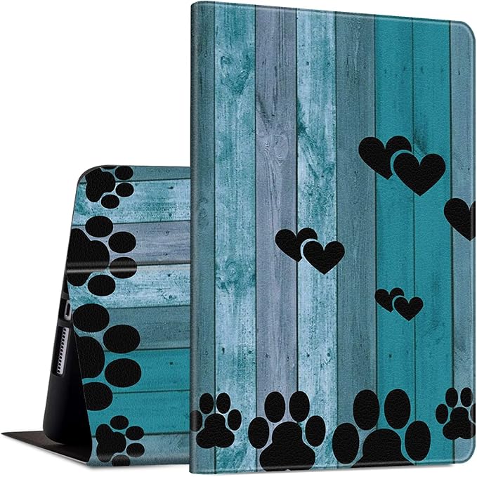 Black Dog Paw on Wood