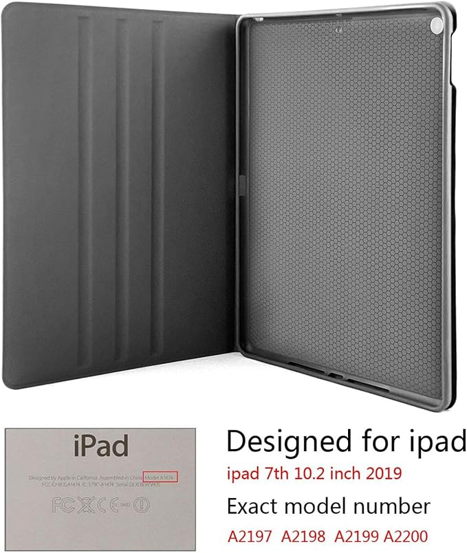 Cute Blue Axolotl Ipad Case Slim Lightweight Smart Shell Stand Cover with Auto Wake/Sleep for Ipad 7th 10.2