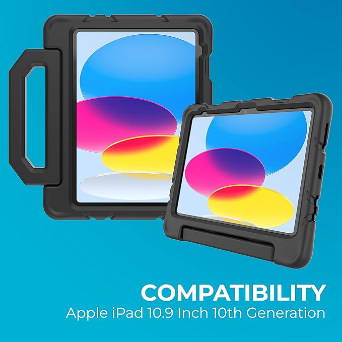 Gumdrop FoamTech Case ONLY fits The Newest iPad 11th Generation (A16) &amp 10th Gen 10.9 inch Rugged Lightweight Shockproof &amp Drop Tested for Kids K-12 Students Teachers Classrooms &amp School U