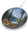 Forests Bonfire Wireless Charger Anti-Slip Wireless Charging Pad Slim Charger Mat for Men Women