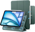 ESR for iPad Air 11 Inch Case M4/M3/M2 (2026/2025/2024) iPad Air 5th/4th Gen (2022/2020) Powerful Magnetic Attachment Slim Trifold Stand Case Auto Wake/Sleep Durable Protection Forest Green