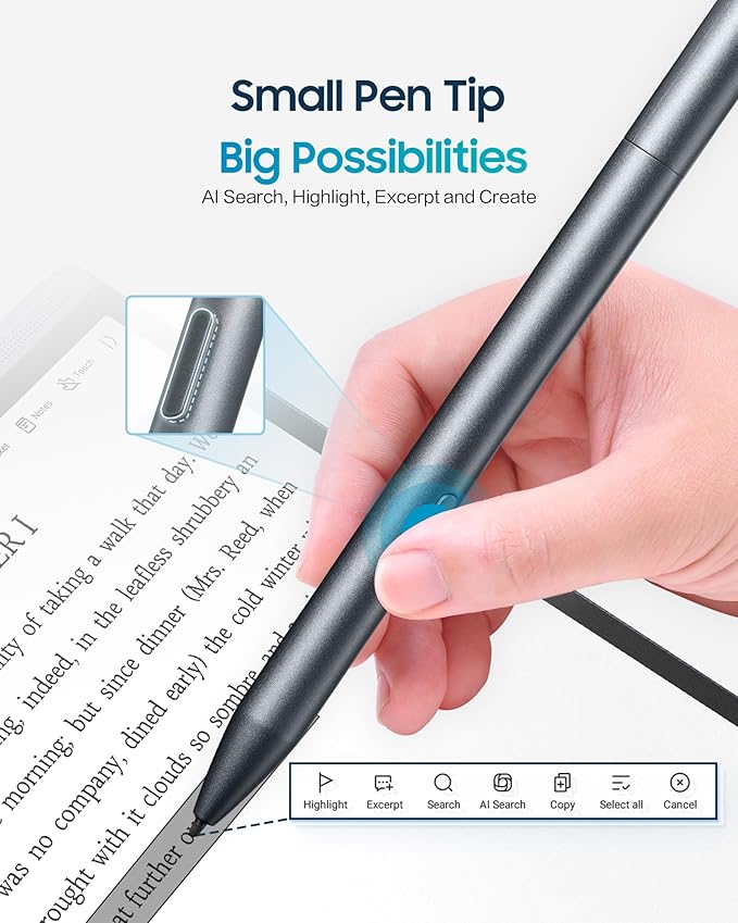 iFLYTEK AINOTE Air 2 Bundle – 8.2 E Ink AI Note-taking Tablet with Stylus 4096 Pressure Levels Digital Notebook with Voice-to-Text Transcription Multi-languages Support Ideal for Meetings &amp S