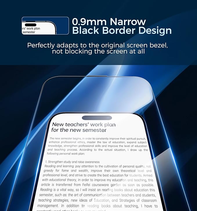 MAGIC JOHN 3rd Gen Upgraded for iPhone 16 Pro Screen Protector 6.3 Inch HD Clear Shatterproof Tempered Film Auto Dust-Elimination Bubble Free Easy Installation 2 Pack