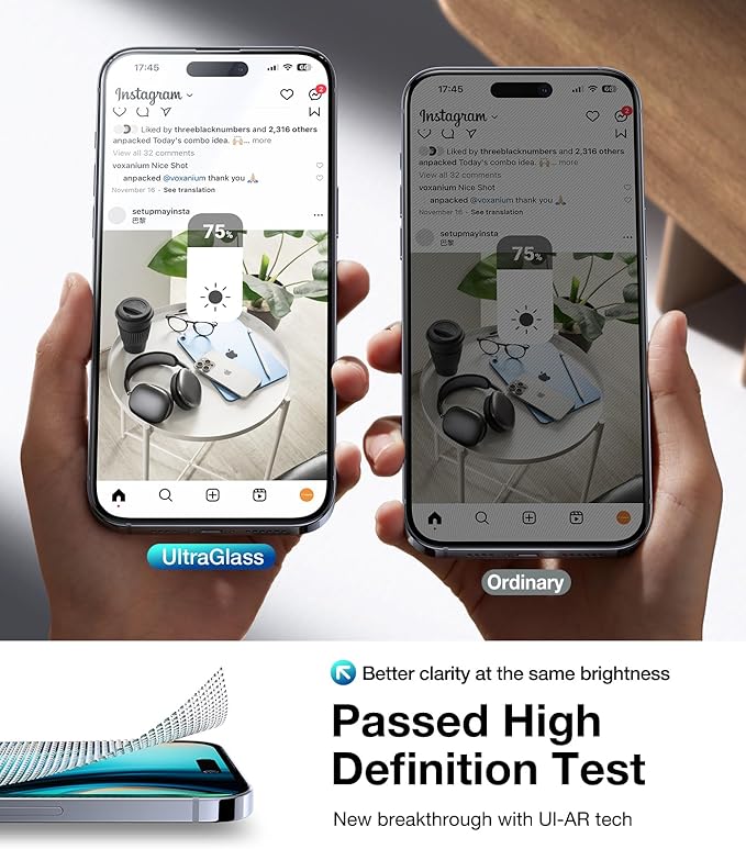 UltraGlass Ultra 9H+ Glass for iPhone 14 Pro Max Privacy Screen Protector [No.1 Military Grade Shatterproof &amp 100% Anti Spy] Glass Privacy Screen iPhone 14 Pro Max Tempered [Longest Durable] 2 Pa