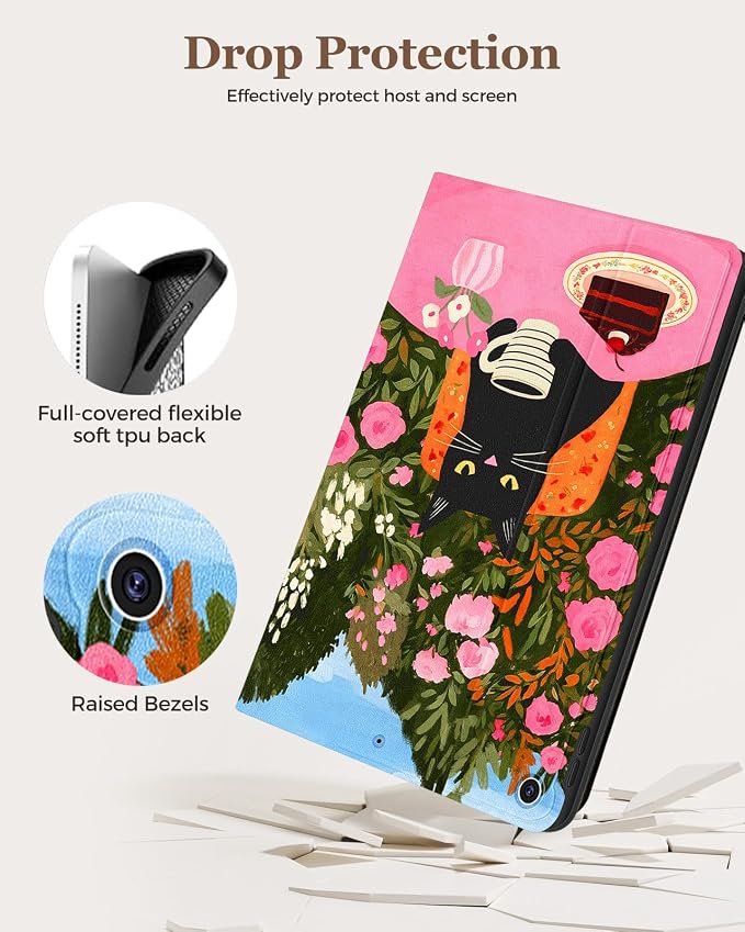 Black Cat and Floral