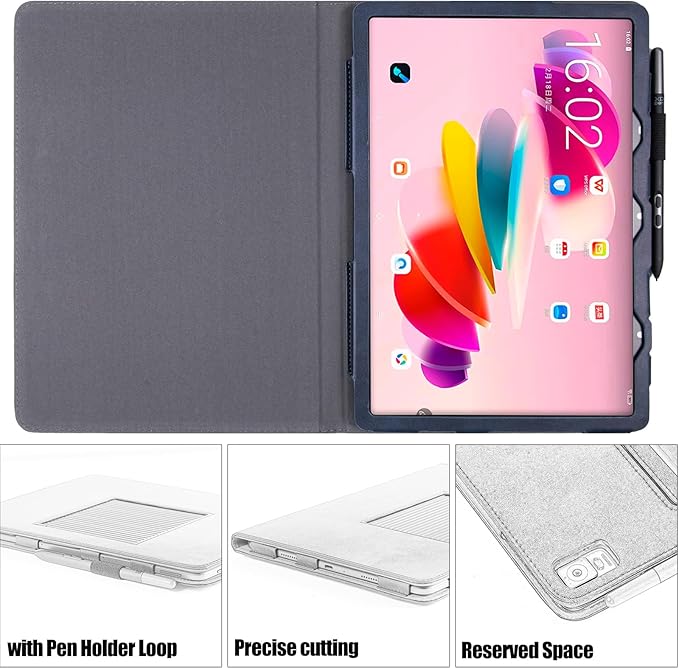 BOZHUORUI Case for XPPen Magic Drawing Pad 12.2 PU Leather Protective Folio Cover with Auto Sleep WakeMultiple Viewing Angles Stand Cover for XP-Pen 12.2 Inch Drawing Tablet (Dark Blue)