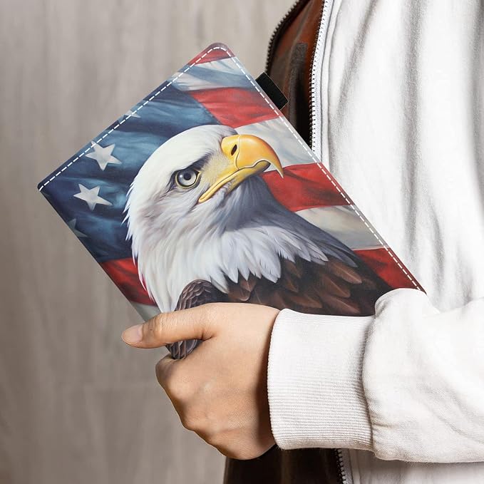 Patriotic American Flag Bald Eagle