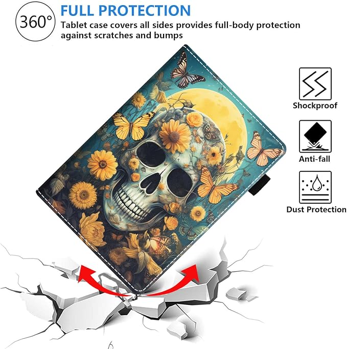 Skull Butterfly Flower