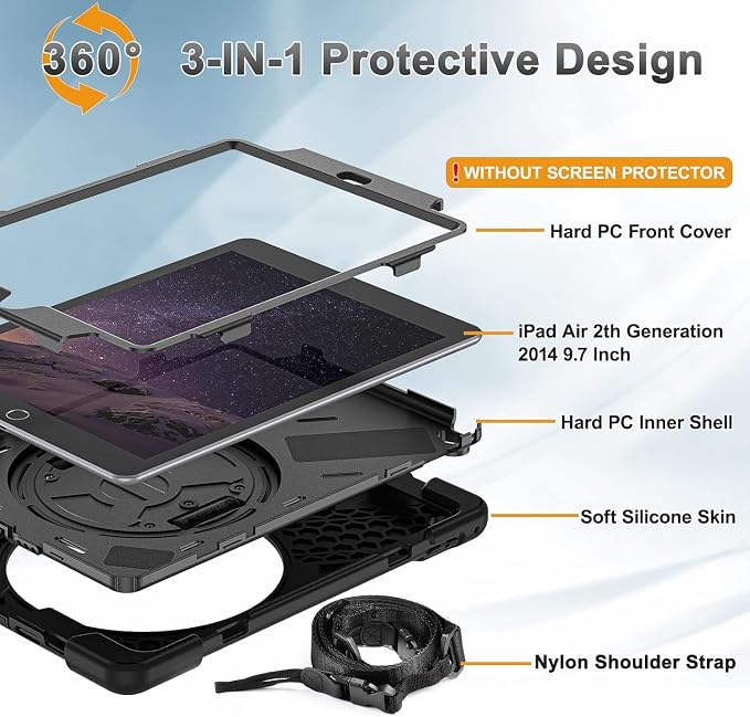 iPad Air 2 Case-Black