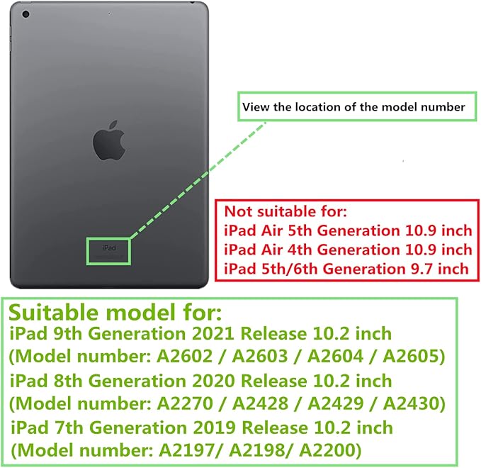 Cute Case for iPad 9th Generation 2021 / iPad 8th 7th Gen/iPad 10.2 Inch Slim Handbag Leather Protective Cover with Stand Hand Strap Pocket for Girls Woman Kids for iPad 9 8 7Blue