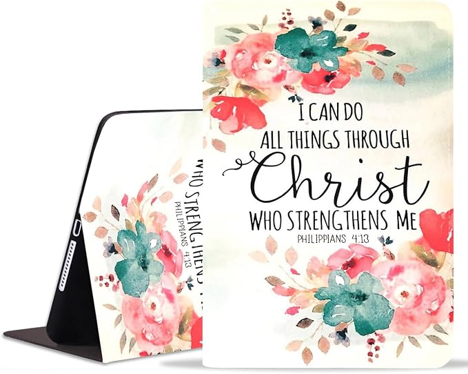 Floral Quote Bible Verse Philippians 4-13