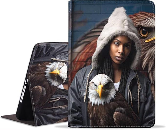 American Black Girl Bald Eagle