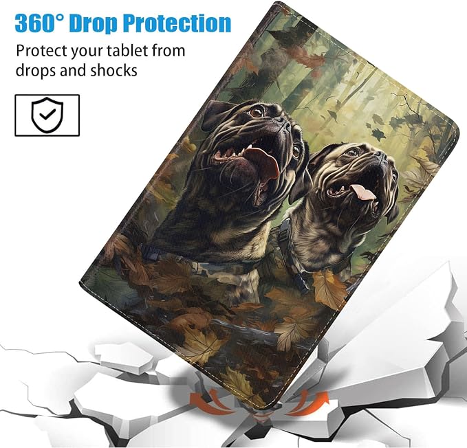 Jungle Camo Pug Funny Expression