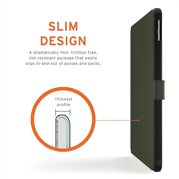 URBAN ARMOR GEAR UAG iPad 10.2 Case 9th Generation 2021 iPad 8th Generation 2020 Case Scout Rugged Heavy Duty Protective Cover Multi-Angle Viewing Folio Stand with Pencil Holder Black/Olive