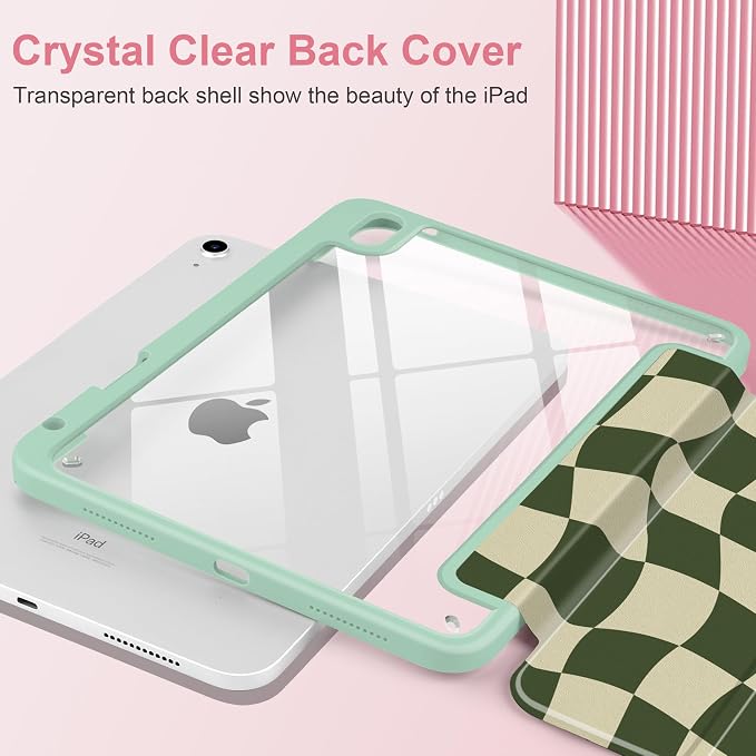 Green Wavy Checker